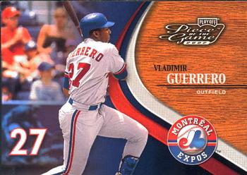 2002 Playoff Piece of the Game #1 Vladimir Guerrero Front