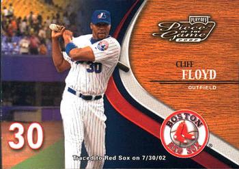 2002 Playoff Piece of the Game #24 Cliff Floyd Front