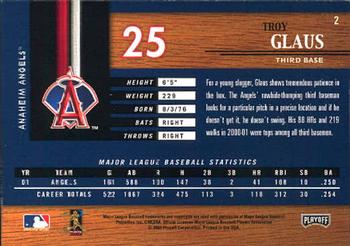 2002 Playoff Piece of the Game #2 Troy Glaus Back