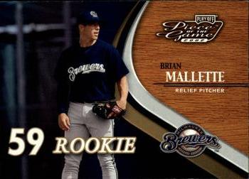 2002 Playoff Piece of the Game #59 Brian Mallette Front