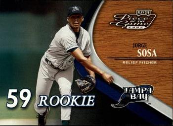 2002 Playoff Piece of the Game #88 Jorge Sosa Front