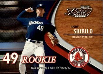 2002 Playoff Piece of the Game #95 Andy Shibilo Front