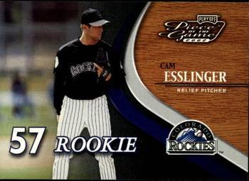 2002 Playoff Piece of the Game #100 Cam Esslinger Front