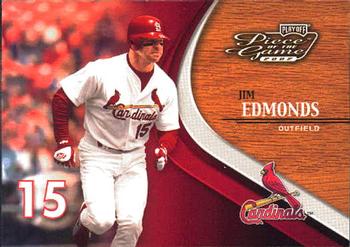 2002 Playoff Piece of the Game #32 Jim Edmonds Front