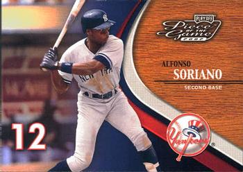 2002 Playoff Piece of the Game #36 Alfonso Soriano Front