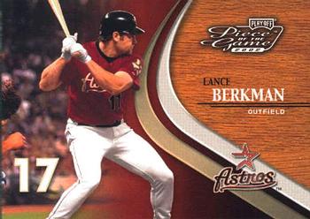 2002 Playoff Piece of the Game #37 Lance Berkman Front
