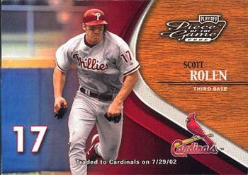 2002 Playoff Piece of the Game #6 Scott Rolen Front