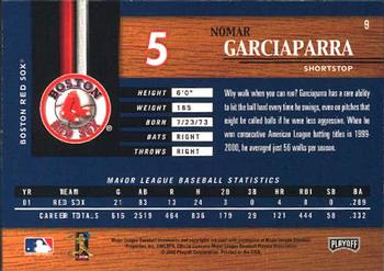 2002 Playoff Piece of the Game #9 Nomar Garciaparra Back