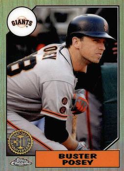 2017 Topps Chrome - 1987 Topps Baseball 30th Anniversary #87T-6 Buster Posey Front