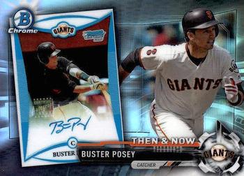 2017 Topps Chrome - Bowman Chrome Then & Now #BTN-17 Buster Posey Front