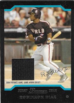 2004 Bowman Draft Picks & Prospects - Futures Game Jersey Relics #BDP149 Robinzon Diaz Front
