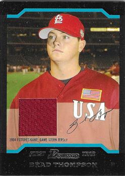 2004 Bowman Draft Picks & Prospects - Futures Game Jersey Relics #BDP163 Brad Thompson Front
