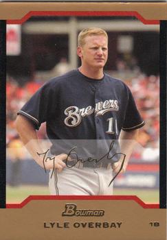 2004 Bowman Draft Picks & Prospects - Gold #BDP1 Lyle Overbay Front