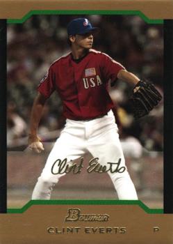2004 Bowman Draft Picks & Prospects - Gold #BDP128 Clint Everts Front