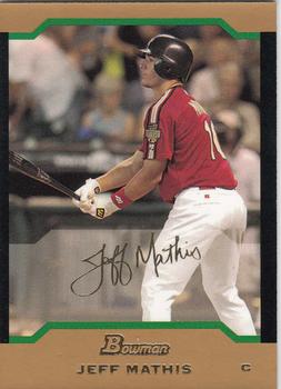 2004 Bowman Draft Picks & Prospects - Gold #BDP134 Jeff Mathis Front