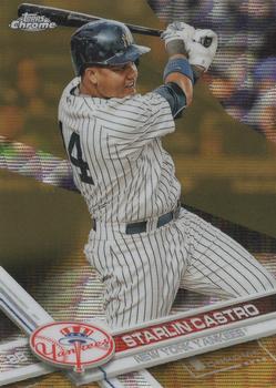 2017 Topps Chrome - Gold Wave Refractor #69 Starlin Castro Front