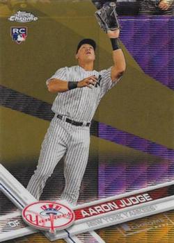2017 Topps Chrome - Gold Wave Refractor #169 Aaron Judge Front