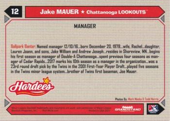 2017 Grandstand Chattanooga Lookouts #NNO Jake Mauer Back