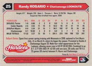 2017 Grandstand Chattanooga Lookouts #NNO Randy Rosario Back