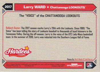 2017 Grandstand Chattanooga Lookouts #NNO Larry Ward Back