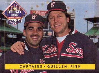 1990 Coca-Cola Chicago White Sox #NNO Captains (Ozzie Guillen / Carlton Fisk) Front