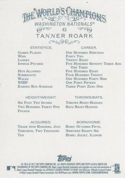 2017 Topps Allen & Ginter X #43 Tanner Roark Back