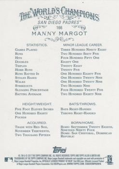 2017 Topps Allen & Ginter X #166 Manny Margot Back