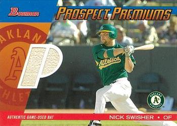 2004 Bowman Draft Picks & Prospects - Prospect Premiums Relics #PP-NS Nick Swisher Front