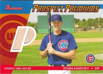 2004 Bowman Draft Picks & Prospects - Prospect Premiums Relics #PP-RH Ryan Harvey Front
