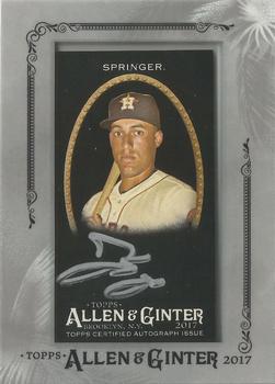 2017 Topps Allen & Ginter X - Framed Mini Baseball Autographs #MA-GSP George Springer Front
