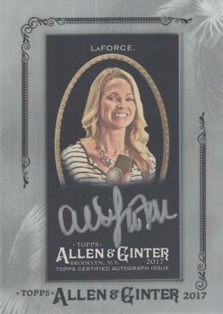 2017 Topps Allen & Ginter X - Framed Mini Non-baseball Autographs #MA-AL Allie LaForce Front