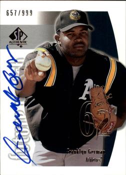 2002 SP Authentic #137 Franklyn German Front