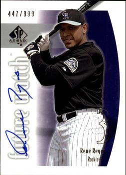 2002 SP Authentic #165 Rene Reyes Front