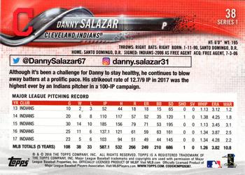 2018 Topps #38 Danny Salazar Back