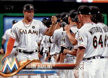 2018 Topps #73 Miami Marlins Front