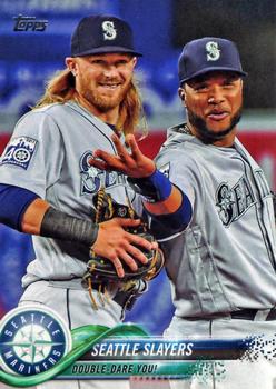2018 Topps #205 Seattle Slayers (Taylor Motter / Robinson Cano) Front