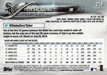 2018 Topps #258 Tyler Saladino Back