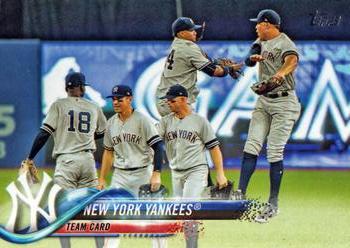 2018 Topps #286 New York Yankees Front