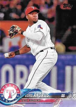 2018 Topps #323 Elvis Andrus Front