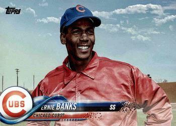 2018 Topps #384 Ernie Banks Front