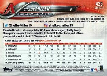 2018 Topps #425 Shelby Miller Back