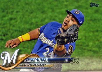 2018 Topps #442 Jesus Aguilar Front