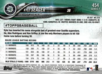 2018 Topps #454 Kyle Seager Back