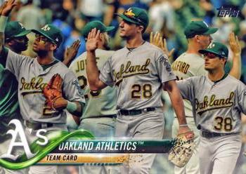 2018 Topps #580 Oakland Athletics Front