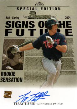 2004 Bowman Draft Picks & Prospects - Signs of the Future #SOF-TT Terry Tiffee Front