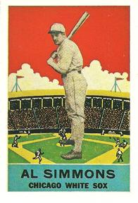 1977 Dover Publications Classic Baseball Cards Reprints #2 Al Simmons Front