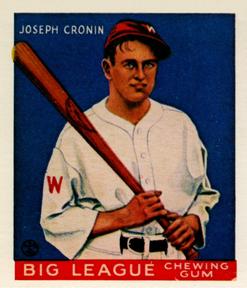 1977 Dover Publications Classic Baseball Cards Reprints #63 Joe Cronin Front