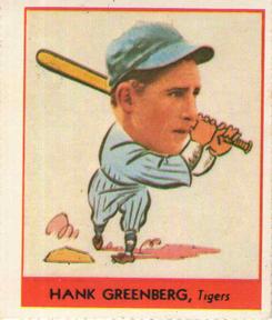 1977 Dover Publications Classic Baseball Cards Reprints #253 Hank Greenberg Front