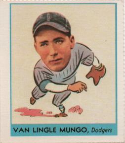 1977 Dover Publications Classic Baseball Cards Reprints #254 Van Mungo Front