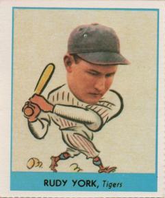 1977 Dover Publications Classic Baseball Cards Reprints #260 Rudy York Front
